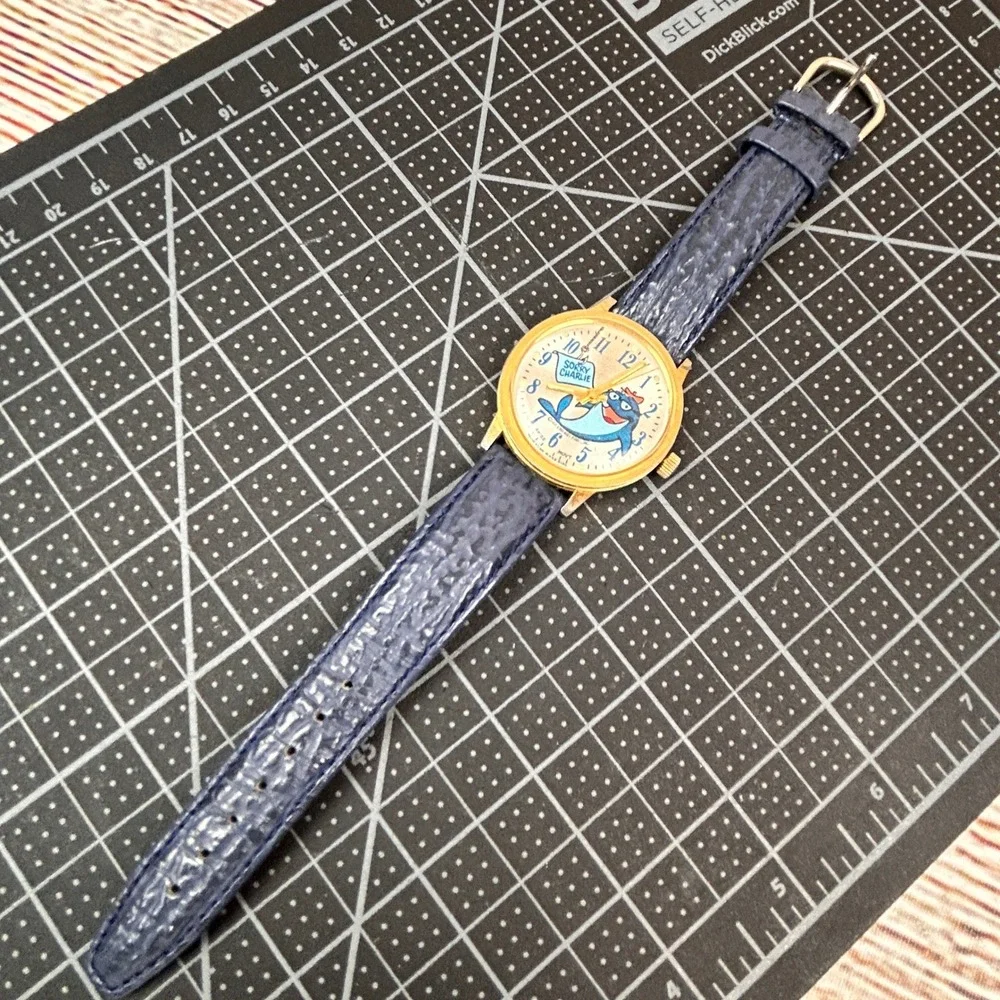 Vintage 1971 Star-Kist Charlie the‎ Tuna Watch Swiss Mechanical Movt Working